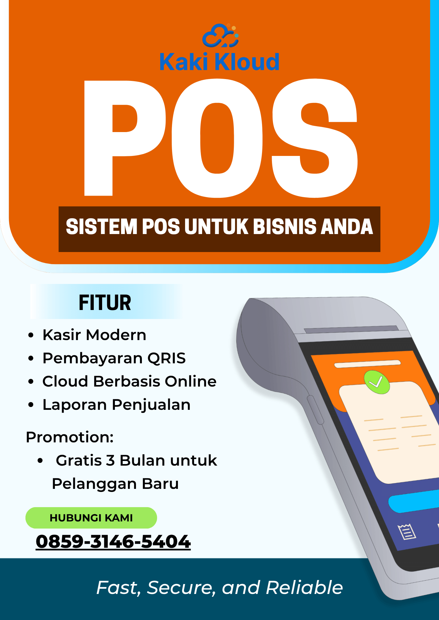 Kaki Kloud Aplikasi POS Software Banner