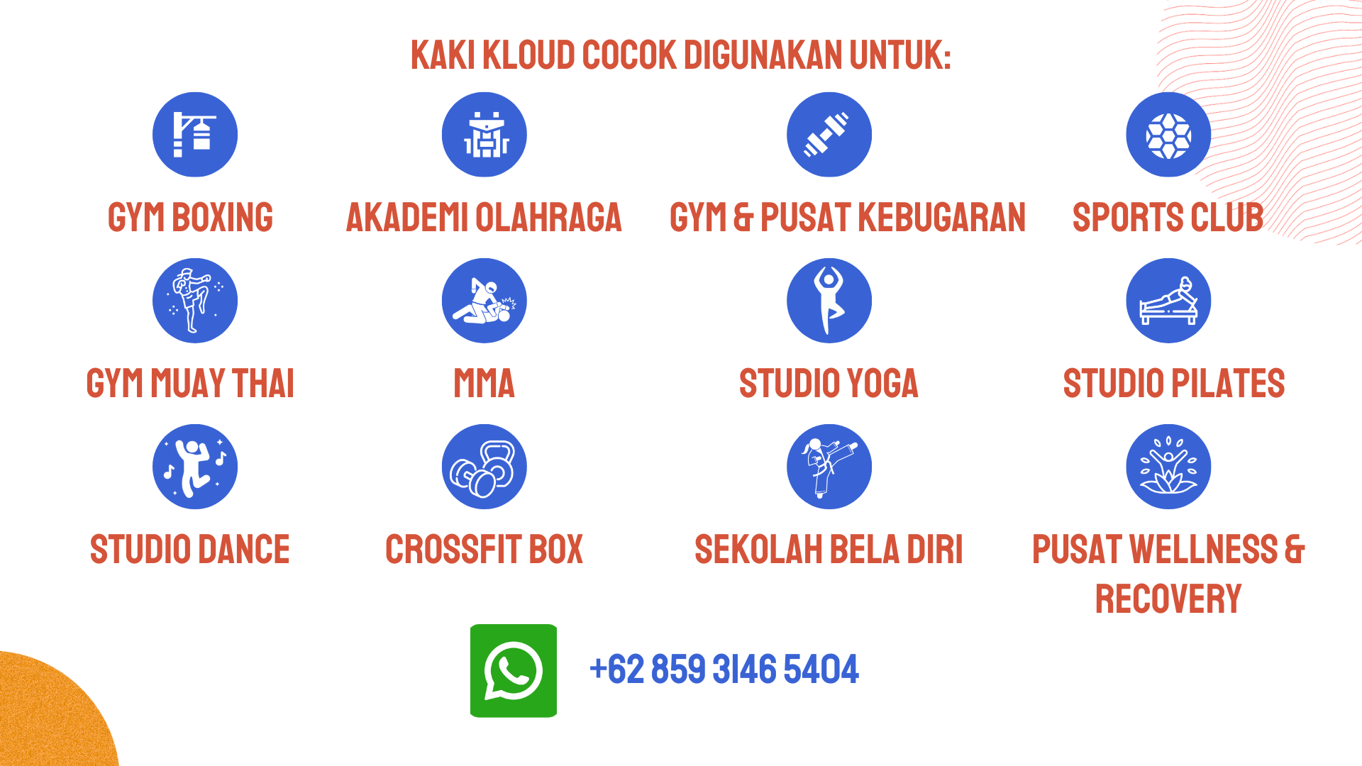 Kaki Kloud Gym Sport Fitness Managemen System Software